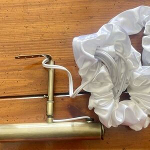 7” Brass Picture Light w/ Silk cord Cover